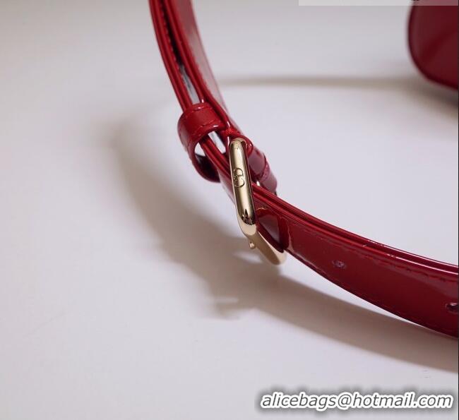 Trendy Design Dior Small Lady Dior Bag in Patent Leather CD2802 Red 2023