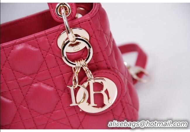 Famous Brand Dior Micro Lady Dior Bag in Cannage Lambskin CD2821 Pink 2023