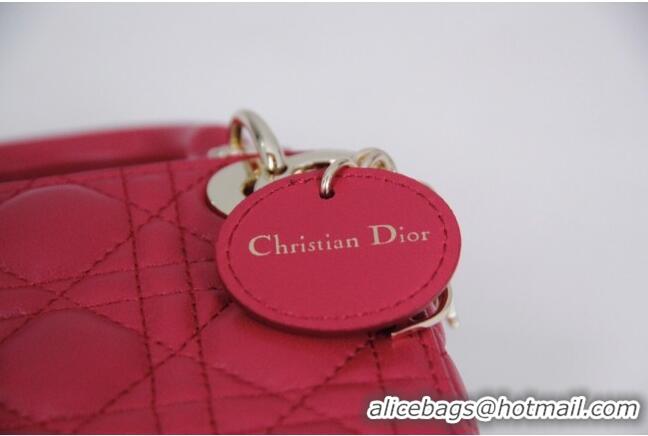 Famous Brand Dior Micro Lady Dior Bag in Cannage Lambskin CD2821 Pink 2023