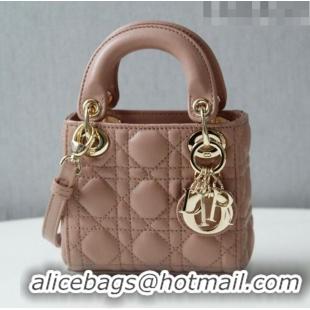 Traditional Specials Dior Micro Lady Dior Bag in Cannage Lambskin CD2821 Apricot 2023