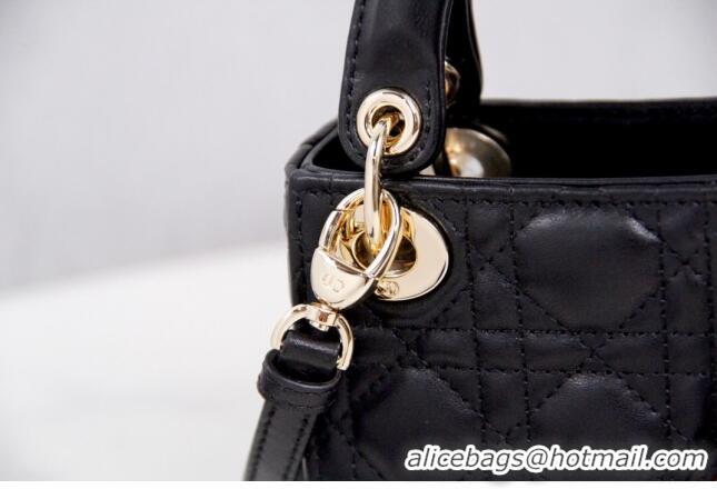 Well Crafted Dior Micro Lady Dior Bag in Cannage Lambskin CD2821 Black 2023