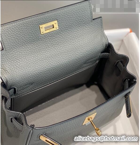 Top Quality Hermes Kelly Mini Bag 20cm in Togo Calfskin H20 Cloud Grey 2023