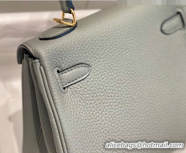 Top Quality Hermes Kelly Mini Bag 20cm in Togo Calfskin H20 Cloud Grey 2023