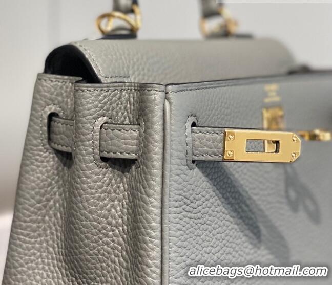 Top Quality Hermes Kelly Mini Bag 20cm in Togo Calfskin H20 Cloud Grey 2023