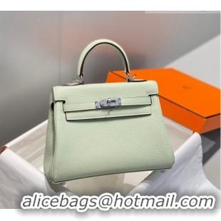 Traditional Specials Hermes Kelly Mini Bag 20cm in Togo Calfskin H20 Bubble Green 2023