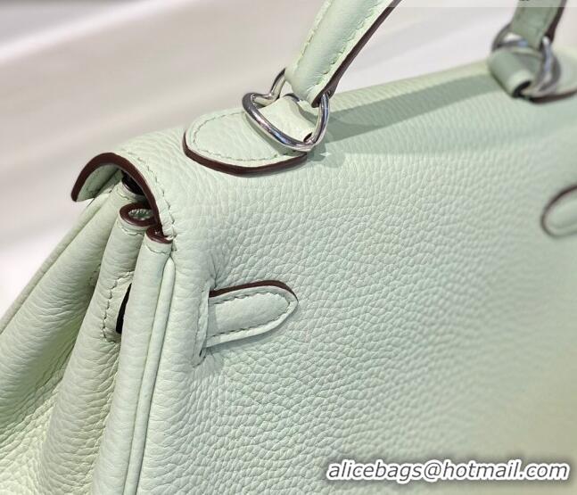 Traditional Specials Hermes Kelly Mini Bag 20cm in Togo Calfskin H20 Bubble Green 2023