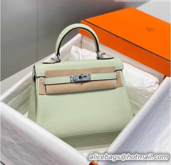 Traditional Specials Hermes Kelly Mini Bag 20cm in Togo Calfskin H20 Bubble Green 2023