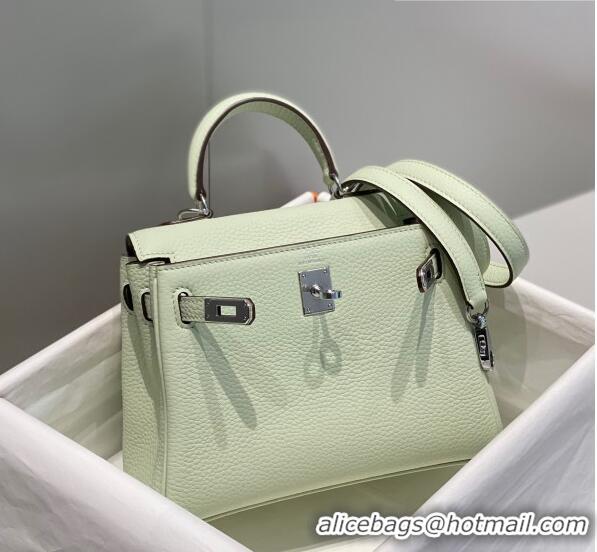 Traditional Specials Hermes Kelly Mini Bag 20cm in Togo Calfskin H20 Bubble Green 2023