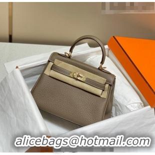 Best Product Hermes Kelly Mini Bag 20cm in Togo Calfskin H20 Elephant Grey 2023