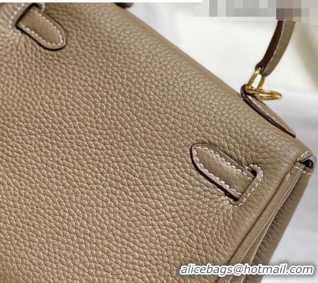 Best Product Hermes Kelly Mini Bag 20cm in Togo Calfskin H20 Elephant Grey 2023