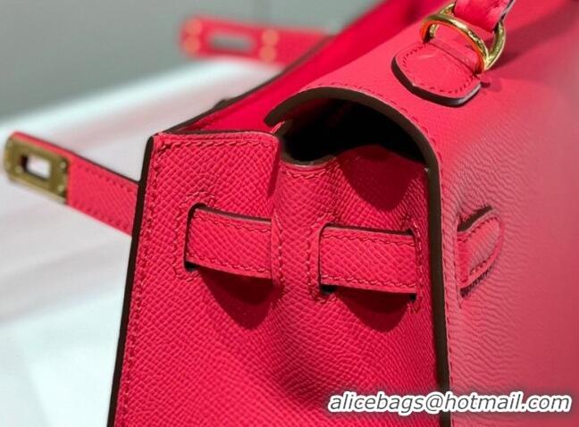 Good Product Hermes Epsom Kelly Bag 25cm/28cm in Calfskin Leather H25 Acme Pink/Gold 2023