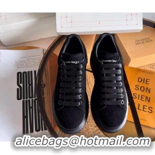 Lowest Price Alexander McQueen Oversized Sneakers in Black Suede 228118