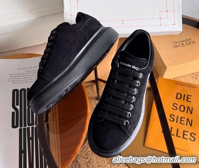 Lowest Price Alexander McQueen Oversized Sneakers in Black Suede 228118