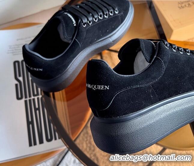 Lowest Price Alexander McQueen Oversized Sneakers in Black Suede 228118