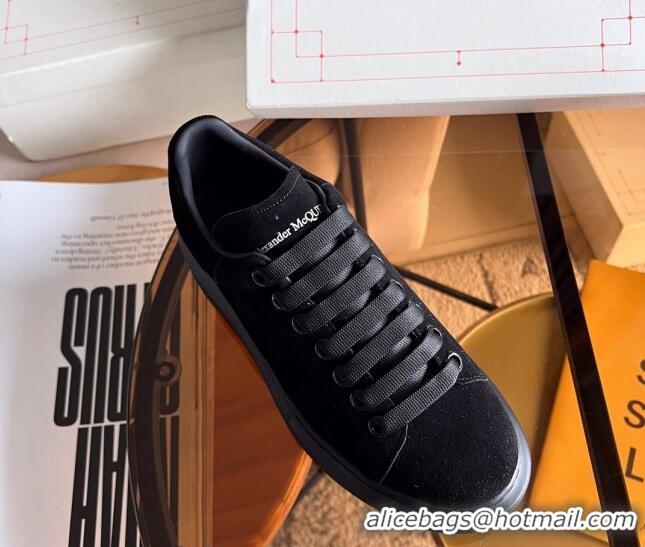 Lowest Price Alexander McQueen Oversized Sneakers in Black Suede 228118