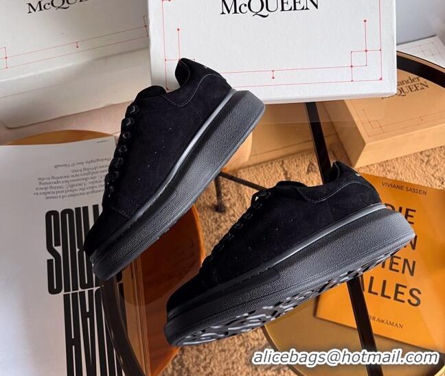 Lowest Price Alexander McQueen Oversized Sneakers in Black Suede 228118