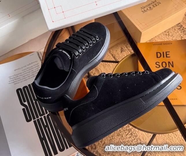 Lowest Price Alexander McQueen Oversized Sneakers in Black Suede 228118