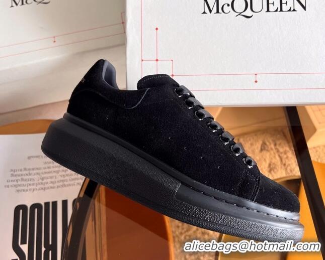 Lowest Price Alexander McQueen Oversized Sneakers in Black Suede 228118