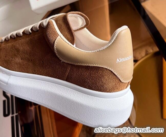 Good Product Alexander McQueen Oversized Sneakers in Brown Suede 0228122