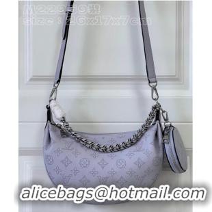 Inexpensive Louis Vuitton Mahina Leather Baia PM M22959 Light Lilac