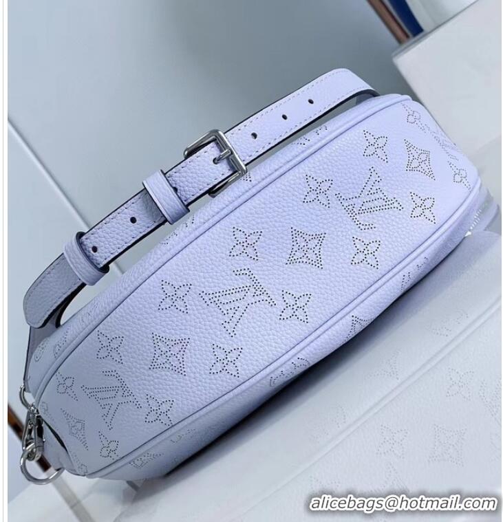 Inexpensive Louis Vuitton Mahina Leather Baia PM M22959 Light Lilac