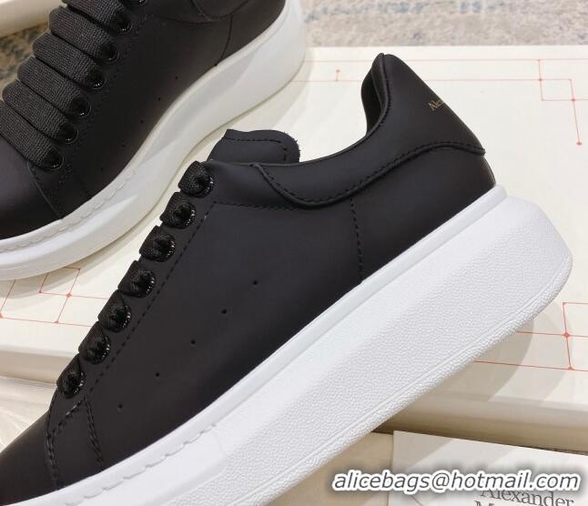 Lower Price Alexander McQueen Oversized Sneakers with Calf Leather Heel White/Black 614107