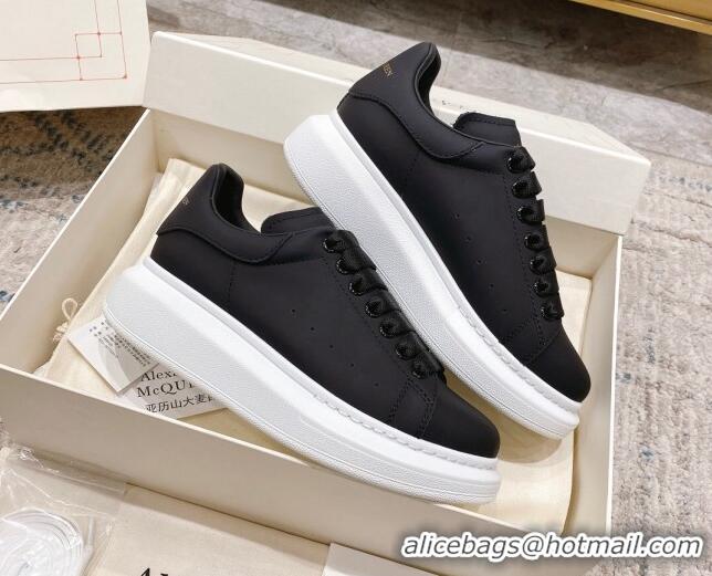 Lower Price Alexander McQueen Oversized Sneakers with Calf Leather Heel White/Black 614107