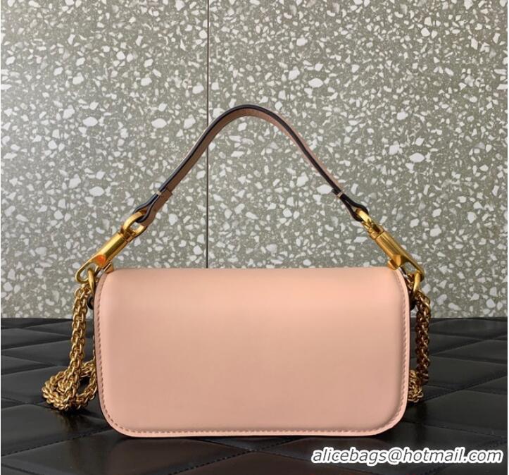 Luxury Discount VALENTINO GARAVANI MINI LOCO Calf leather Shoulder Bag 1W2B0K light pink