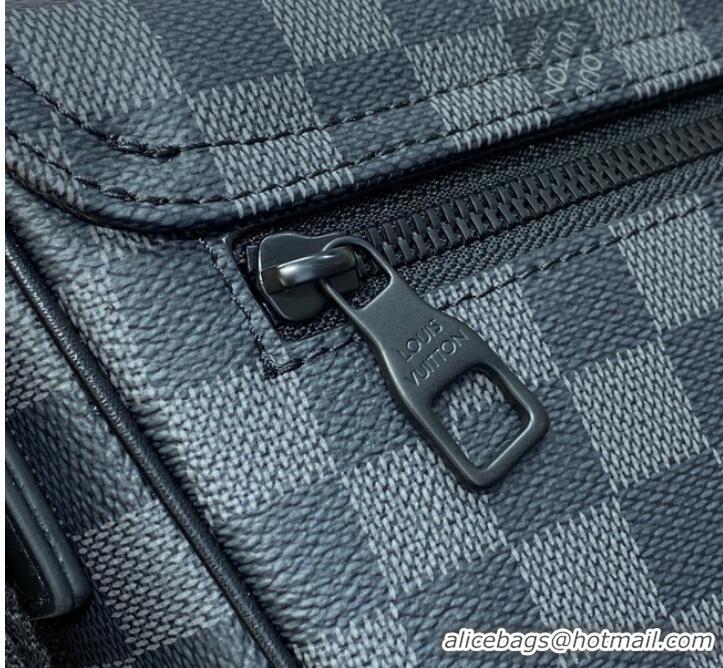 Famous Brand Louis Vuitton Damier Graphite coated canvas Messenger M46685 Black