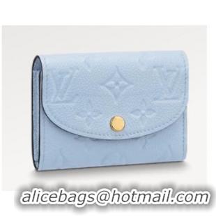 Good Product Louis Vuitton Rosalie Coin Purse M82392 Bleu Nuage Blue