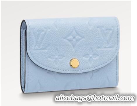 Good Product Louis Vuitton Rosalie Coin Purse M82392 Bleu Nuage Blue