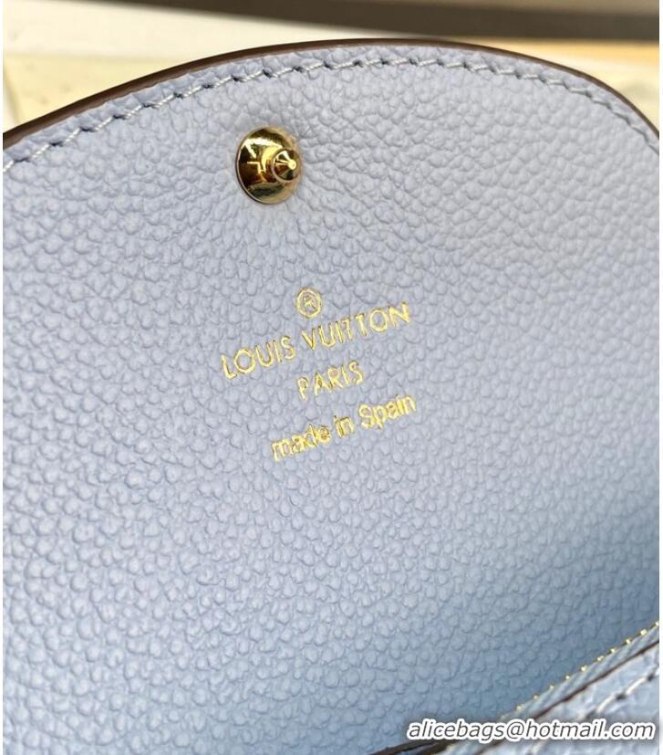 Good Product Louis Vuitton Rosalie Coin Purse M82392 Bleu Nuage Blue