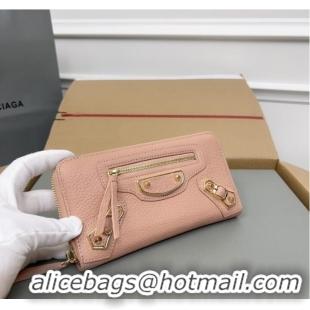 Good Product Balenciaga WOMENS NEO CLASSIC CONTINENTAL WALLET 64011 pink