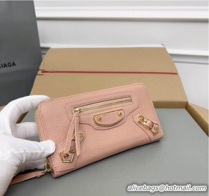 Good Product Balenciaga WOMENS NEO CLASSIC CONTINENTAL WALLET 64011 pink