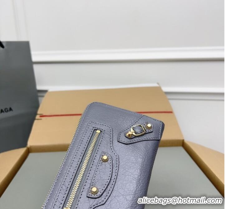 Most Popular Balenciaga WOMENS NEO CLASSIC CONTINENTAL WALLET 64011 Gray