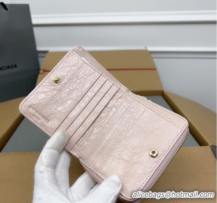 Reasonable Price Balenciaga WOMENS LE CAGOLE MINI WALLET 71523 Pink