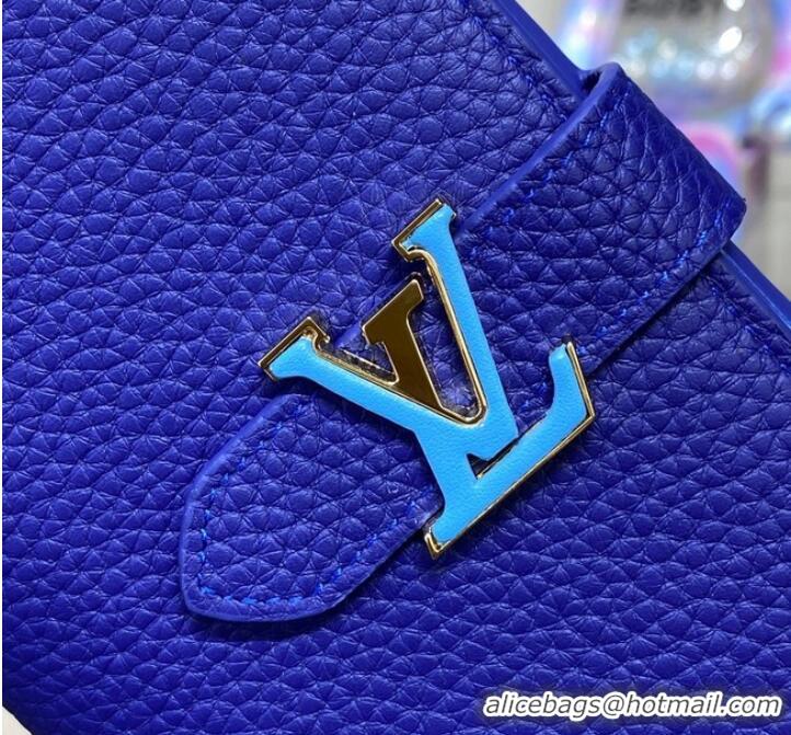 Inexpensive Louis Vuitton Vertical Wallet M82441 Blue