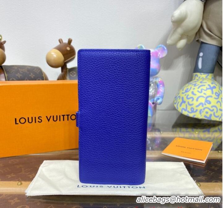 Inexpensive Louis Vuitton Vertical Wallet M82441 Blue