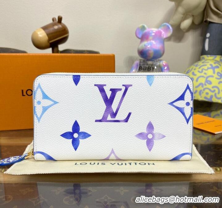 Good Product Louis Vuitton Zippy Wallet M82384 Blue