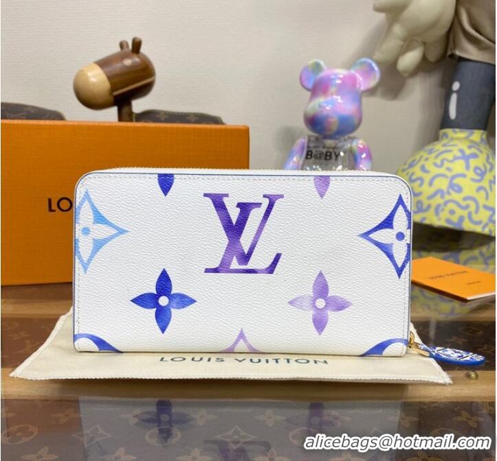 Good Product Louis Vuitton Zippy Wallet M82384 Blue