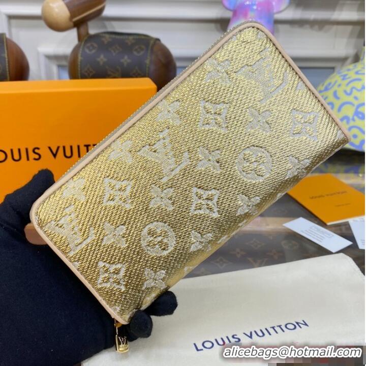 Unique Grade Louis Vuitton Zippy Wallet M82468 Gold