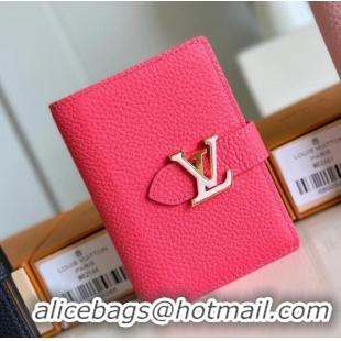 Inexpensive Louis Vuitton Vertical Compact Wallet M82461 Dragon Fruit Pink