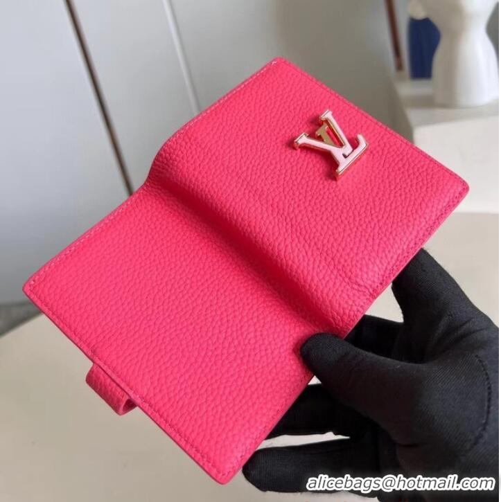 Inexpensive Louis Vuitton Vertical Compact Wallet M82461 Dragon Fruit Pink