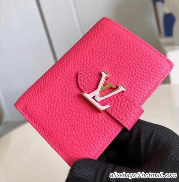 Inexpensive Louis Vuitton Vertical Compact Wallet M82461 Dragon Fruit Pink