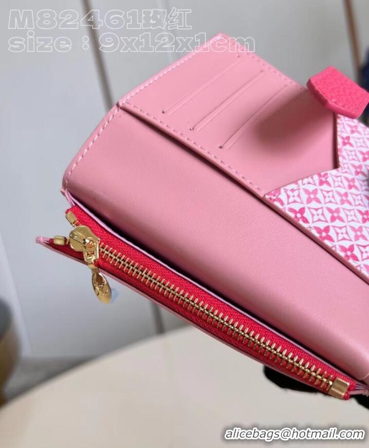 Inexpensive Louis Vuitton Vertical Compact Wallet M82461 Dragon Fruit Pink