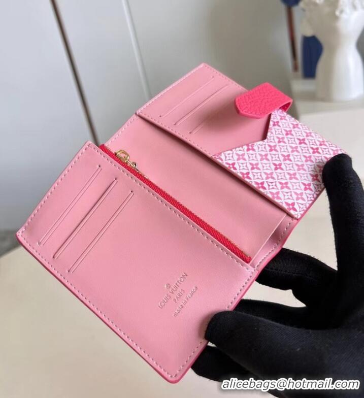 Inexpensive Louis Vuitton Vertical Compact Wallet M82461 Dragon Fruit Pink