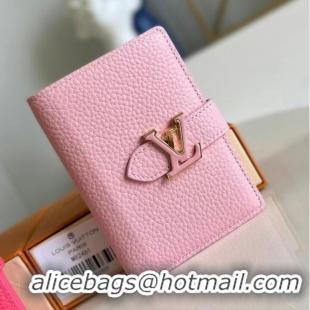 Super Quality Louis Vuitton Vertical Compact Wallet M82461 Pink