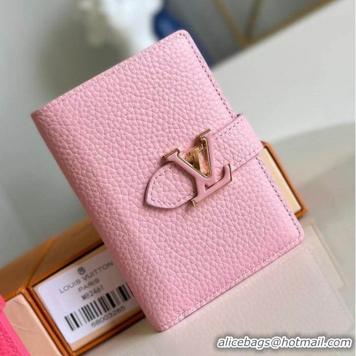 Super Quality Louis Vuitton Vertical Compact Wallet M82461 Pink