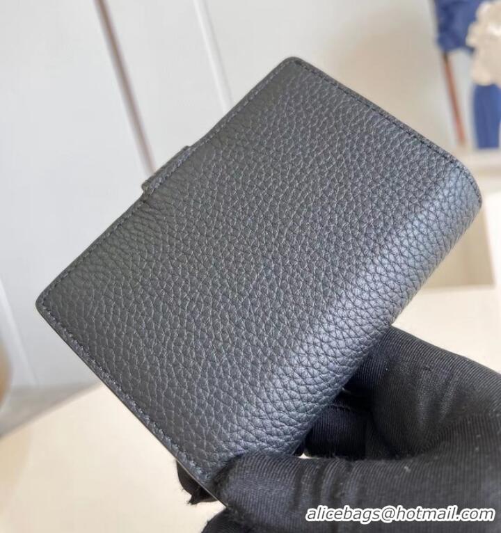 Super Quality Louis Vuitton Vertical Compact Wallet M82461 BLACK