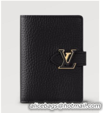 Super Quality Louis Vuitton Vertical Compact Wallet M82461 BLACK